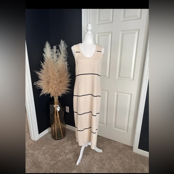 Varley Scott Scoop-Neck Sleeveless Midi Dress size Large - Picture 7 of 12